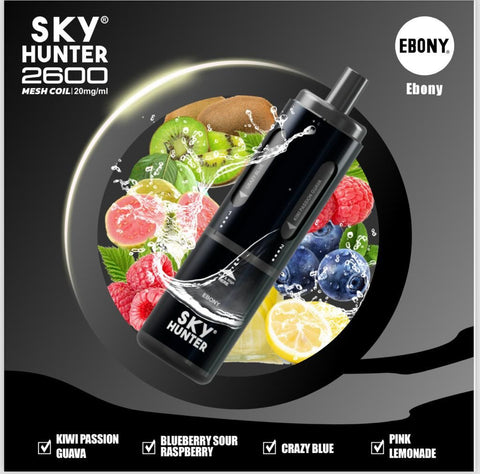 4 in 1 Sky Hunter 2600 Puffs Disposable Vape - Box of 5 - Topvapewholesale