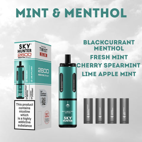 4 in 1 Sky Hunter 2600 Puffs Disposable Vape - Box of 5 - Topvapewholesale