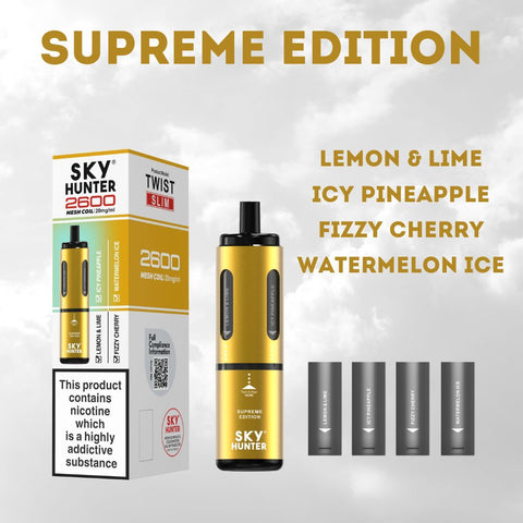 4 in 1 Sky Hunter 2600 Puffs Disposable Vape - Box of 5 - Topvapewholesale