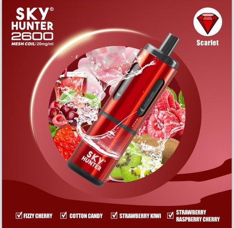 4 in 1 Sky Hunter 2600 Puffs Disposable Vape - Box of 5 - Topvapewholesale