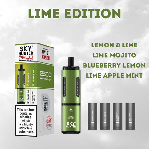 4 in 1 Sky Hunter 2600 Puffs Disposable Vape - Box of 5 - Topvapewholesale