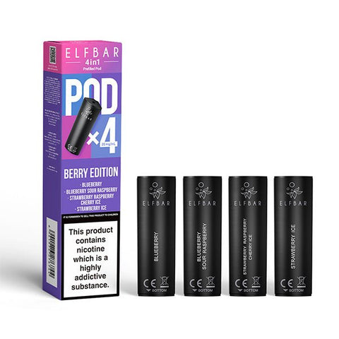 Elf Bar 4 - In - 1 Prefilled Replacement Pods Box of 10 - Topvapewholesale