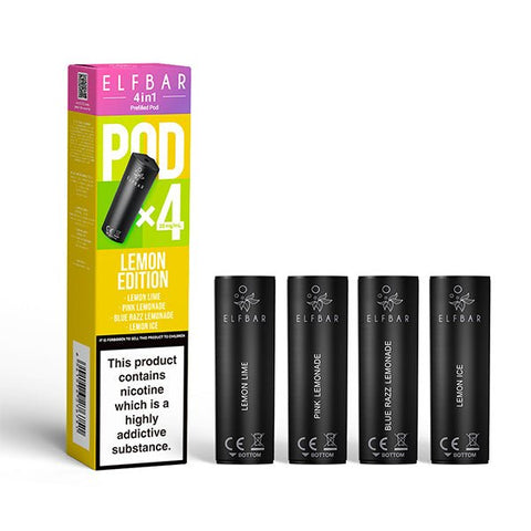 Elf Bar 4 - In - 1 Prefilled Replacement Pods Box of 10 - Topvapewholesale