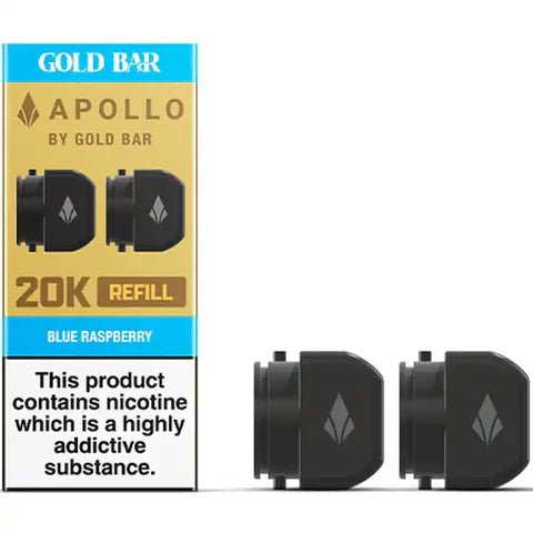 Gold Bar Apollo 20K Replacement Prefilled Pods - Topvapewholesale