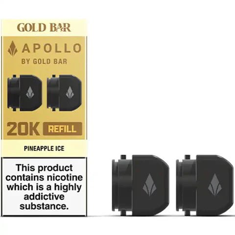 Gold Bar Apollo 20K Replacement Prefilled Pods - Topvapewholesale