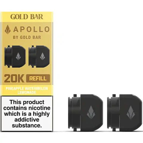 Gold Bar Apollo 20K Replacement Prefilled Pods - Topvapewholesale