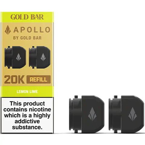 Gold Bar Apollo 20K Replacement Prefilled Pods - Topvapewholesale