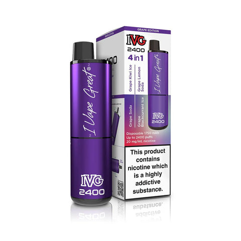 IVG 2400 Disposable Vape Pod Puff Device - Box of 5 - Topvapewholesale