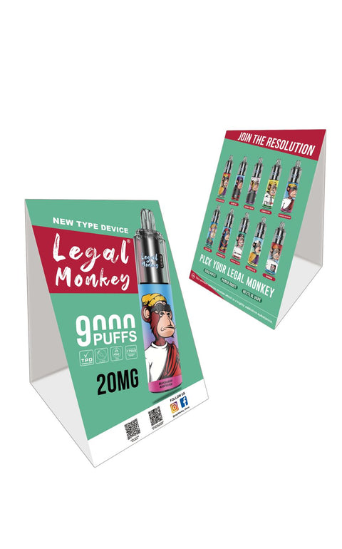 RanM Legal Monkey 9000 Disposable Vape - Box of 5 - Topvapewholesale