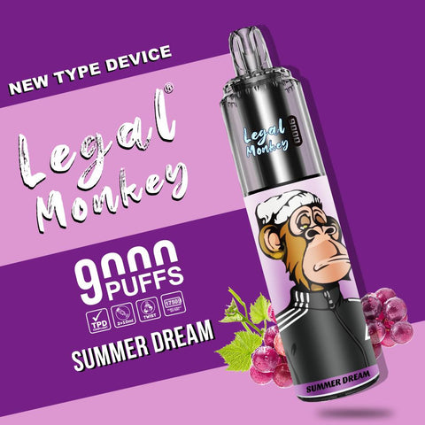 RanM Legal Monkey 9000 Disposable Vape - Box of 5 - Topvapewholesale