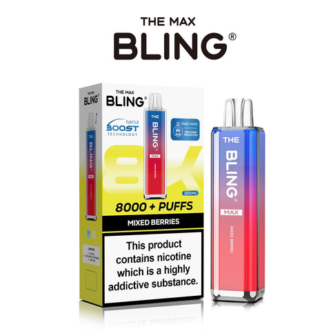 The Crystal Bling Max 8000 Prefilled Vape Pod Kit Box of 5 - Topvapewholesale