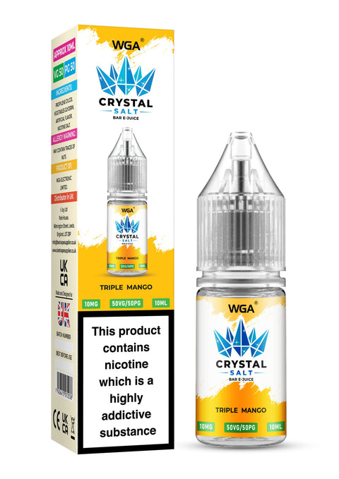 WGA Crystal Nic Salt 10ml E - Liquid Box of 10 - Topvapewholesale