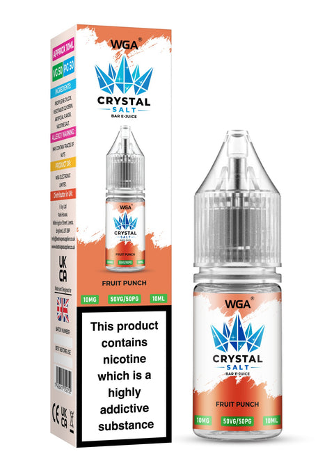 WGA Crystal Nic Salt 10ml E - Liquid Box of 10 - Topvapewholesale