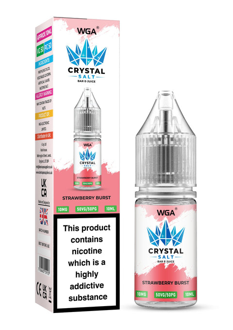 WGA Crystal Nic Salt 10ml E - Liquid Box of 10 - Topvapewholesale