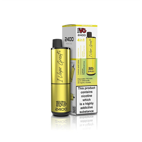 IVG 2400 Disposable Vape Pod Puff Device - Box of 5 - Topvapewholesale