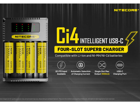 Nitecore Charger Ci4 - Topvapewholesale